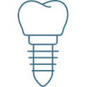 oral-surgery-icon icon of dental implant