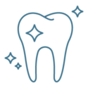 teeth-whitening-icon icon of a sparkling tooth